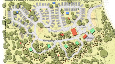 Mobile Loaves & Fishes' Community First! Village will cover 27 acres of land just outside of Austin, Texas, and include a mix of tiny houses, mobile homes, RVs.