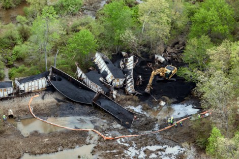 CSX Coal Train Derailment In Maryland