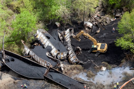 CSX Coal Train Derailment In Maryland