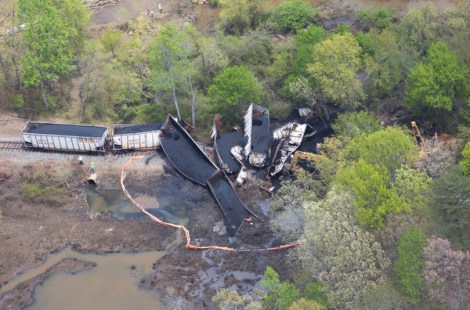 CSX Coal Train Derailment In Maryland