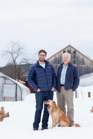 Arlo and Jim Crawford on New Morning Farm