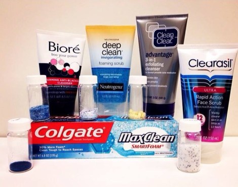 products containing microbeads