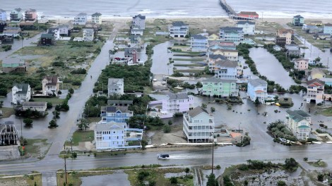 Storm surge flooding