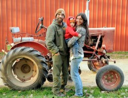 Jillian and Adam Varney run the Small Family CSA Farm in La Farge, Wis.