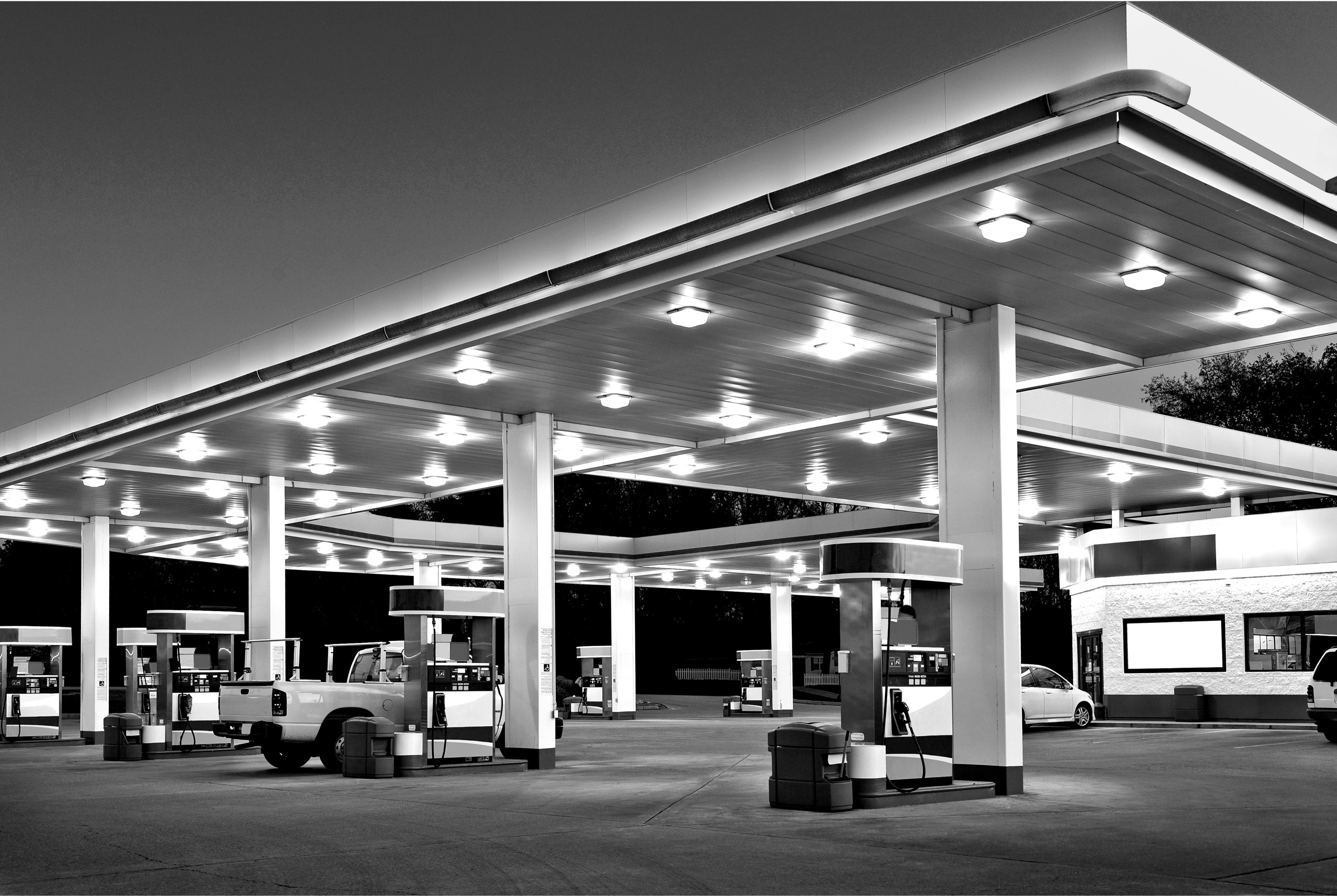 A gas station