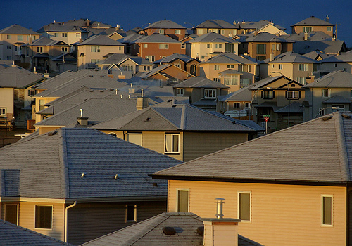 suburban tract homes