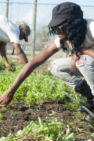 A young Grow Dat participant.