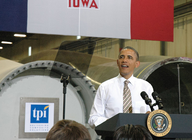 Obama in Newton, Iowa