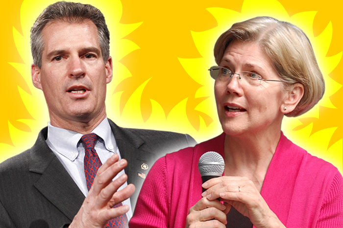 Scott Brown and Elizabeth Warren