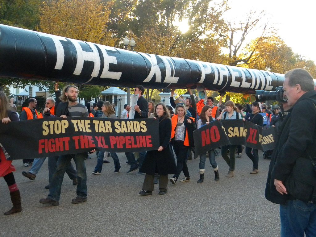 anti-Keystone protestors