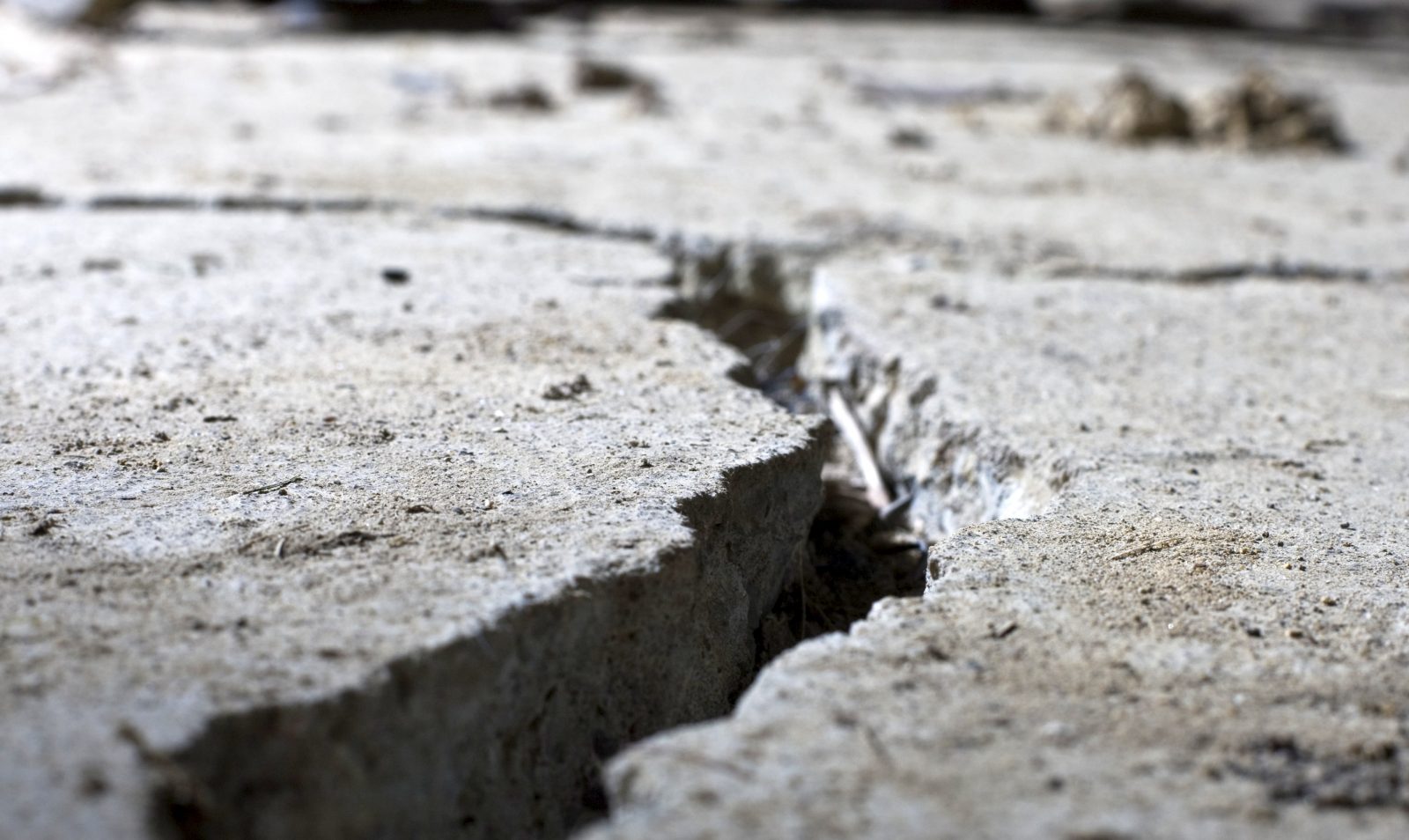 cracked concrete