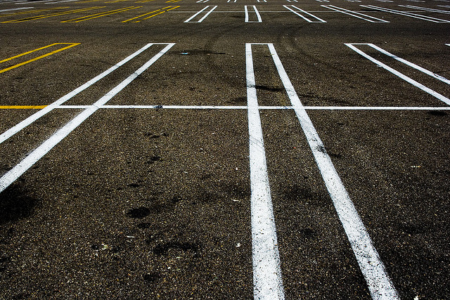 empty parking lot