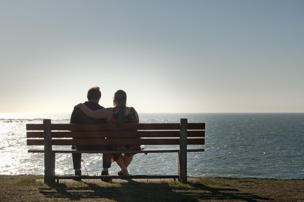 couple on bench