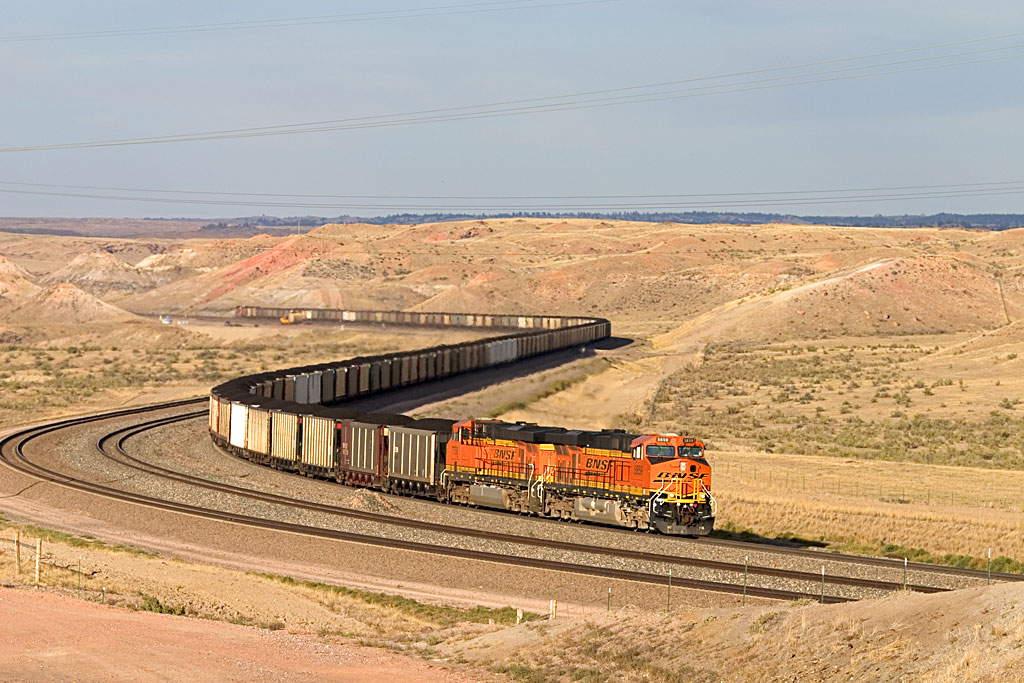 A train loaded with coal in Wyoming