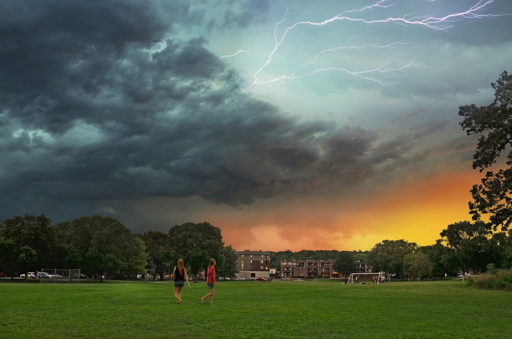 A storm over Madison