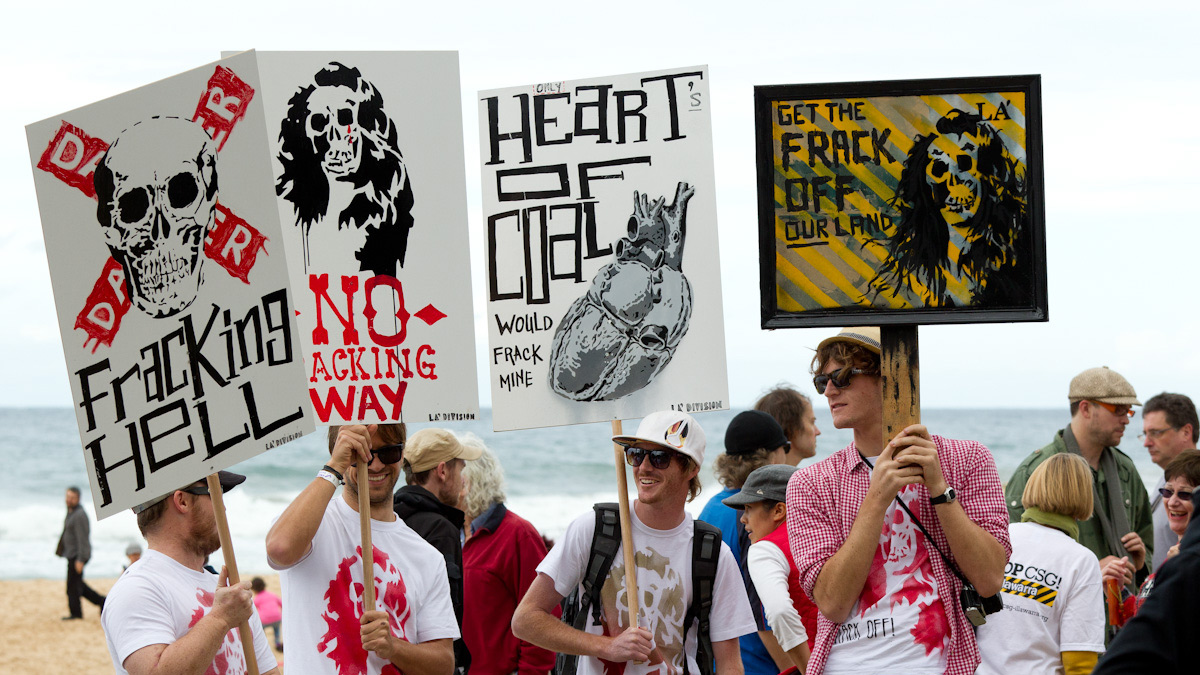 Fracking protestors.