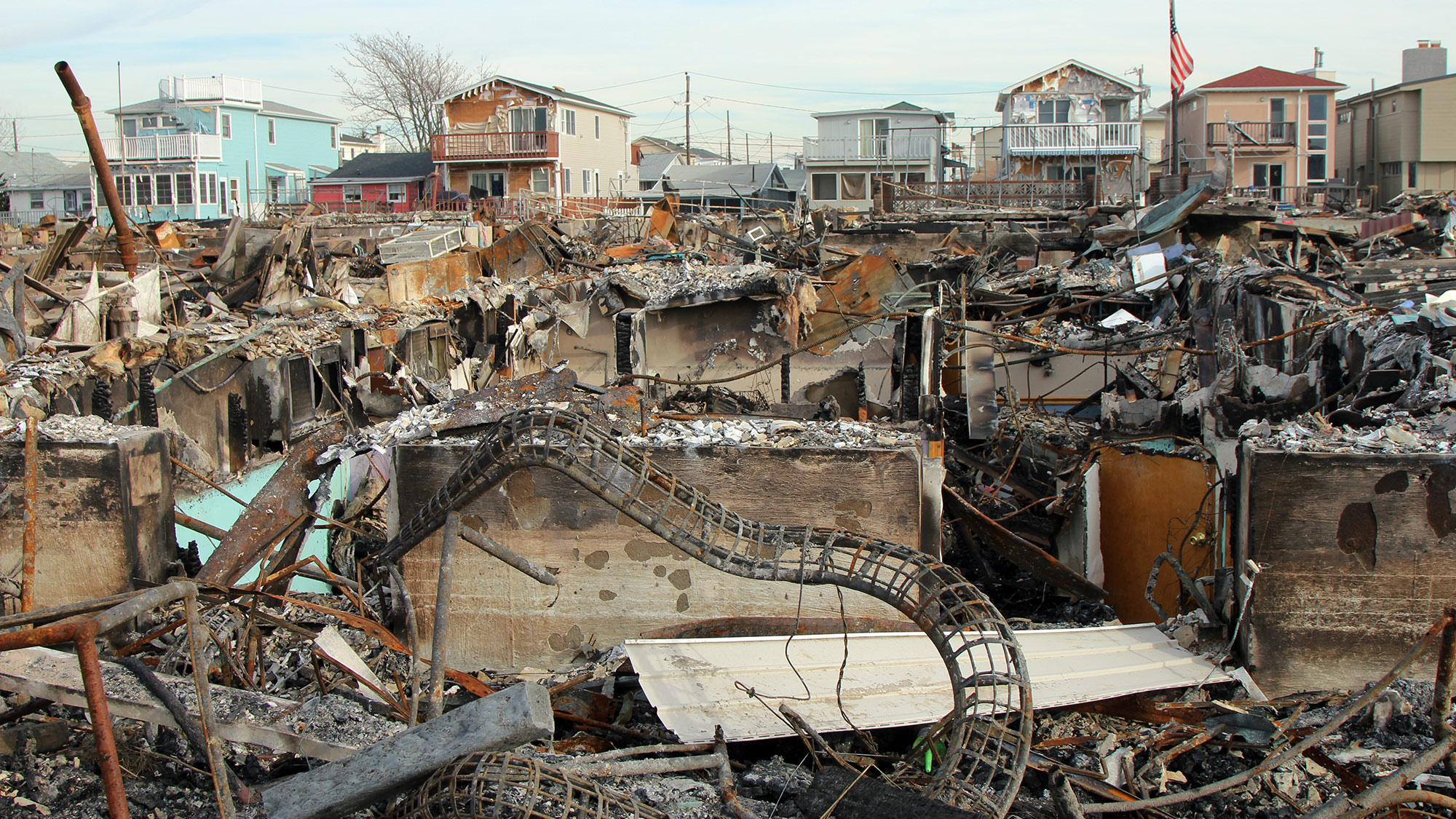 The aftermath of Hurricane Sandy.