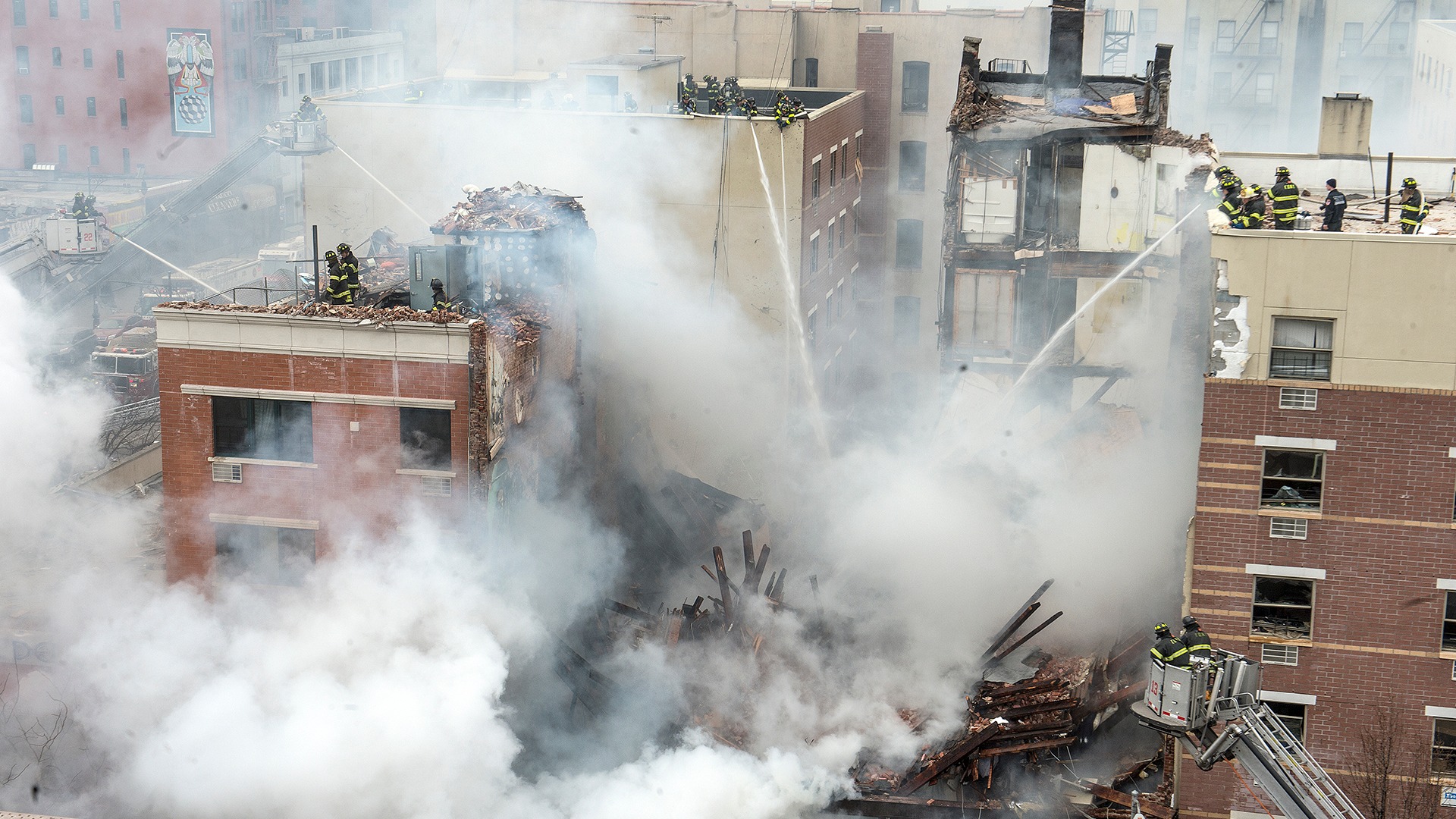 Aftermath of East Harlem gas leak explosion