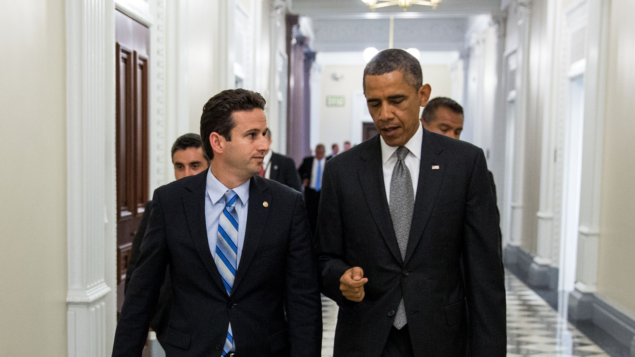 Brian Schatz and President Obama