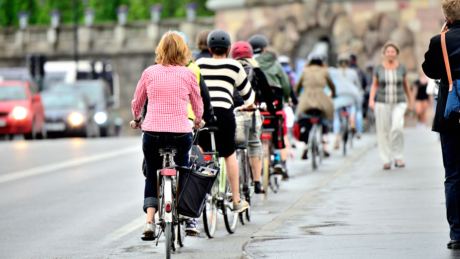 Bikes in bike lane