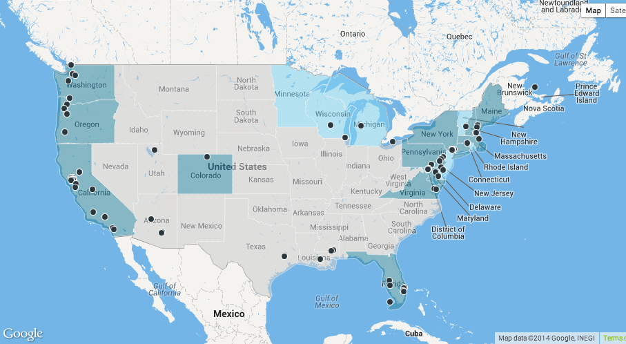 climate change laws map