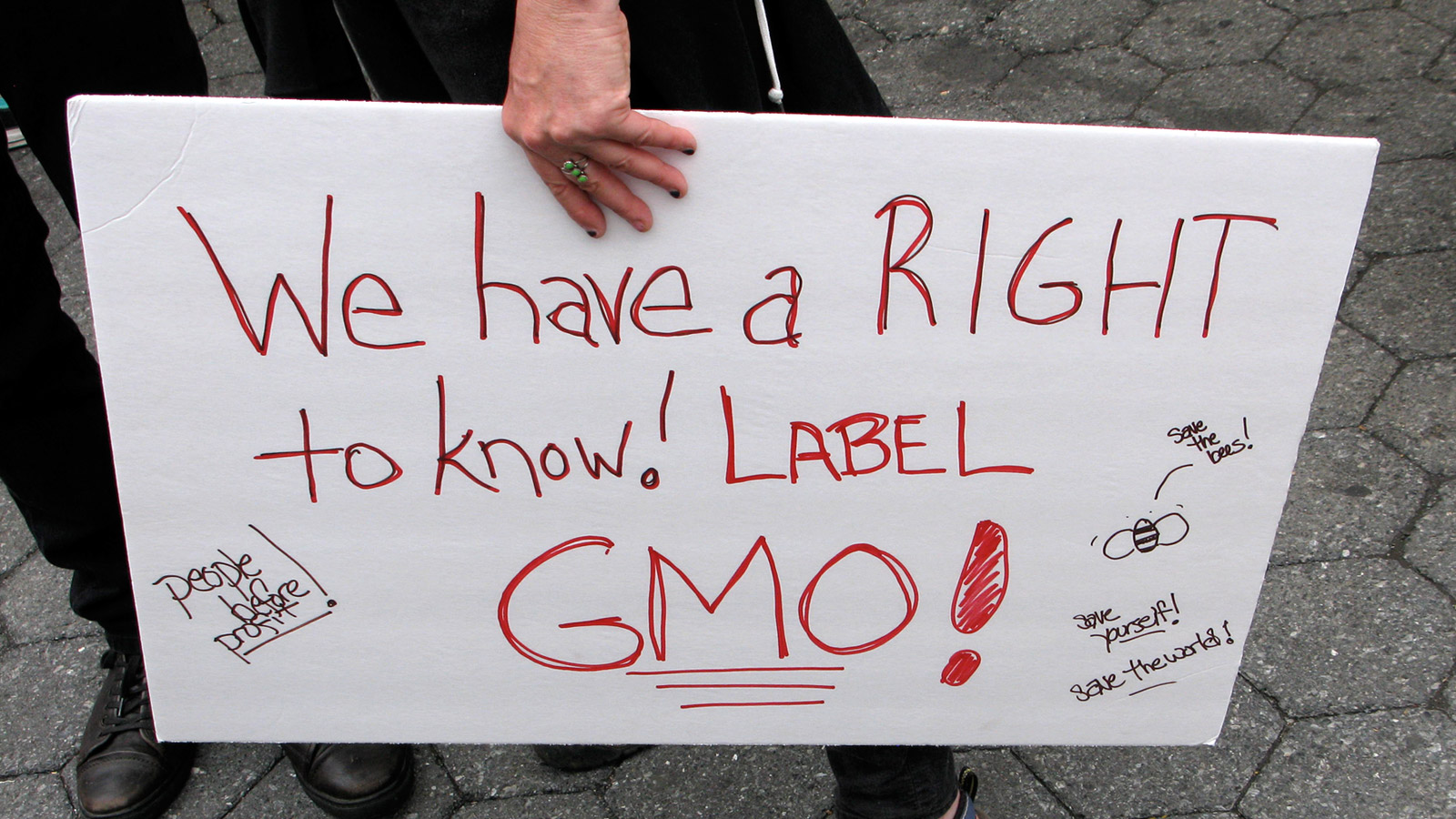 GMO labelling protest