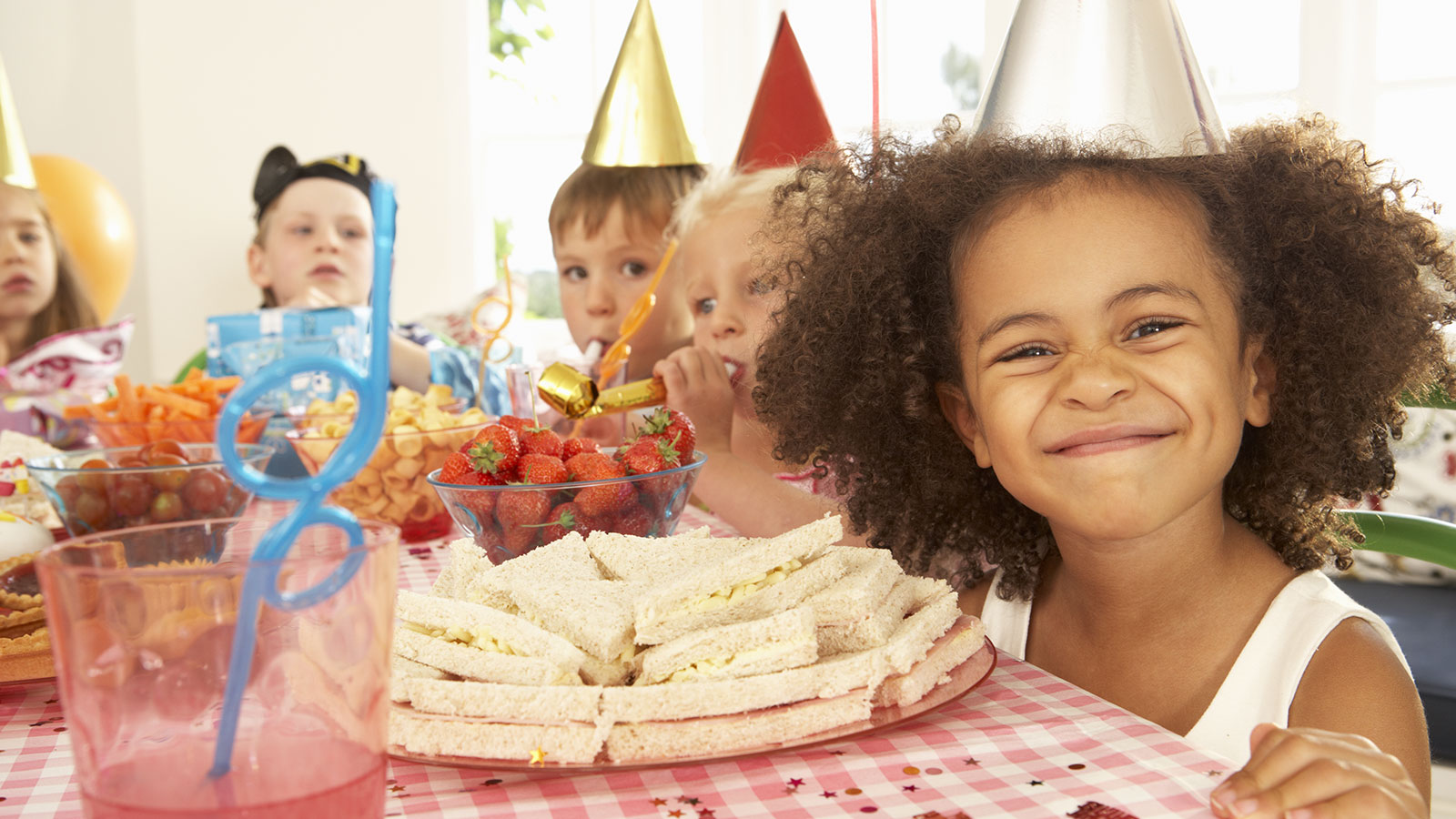 Children at a birthday party.