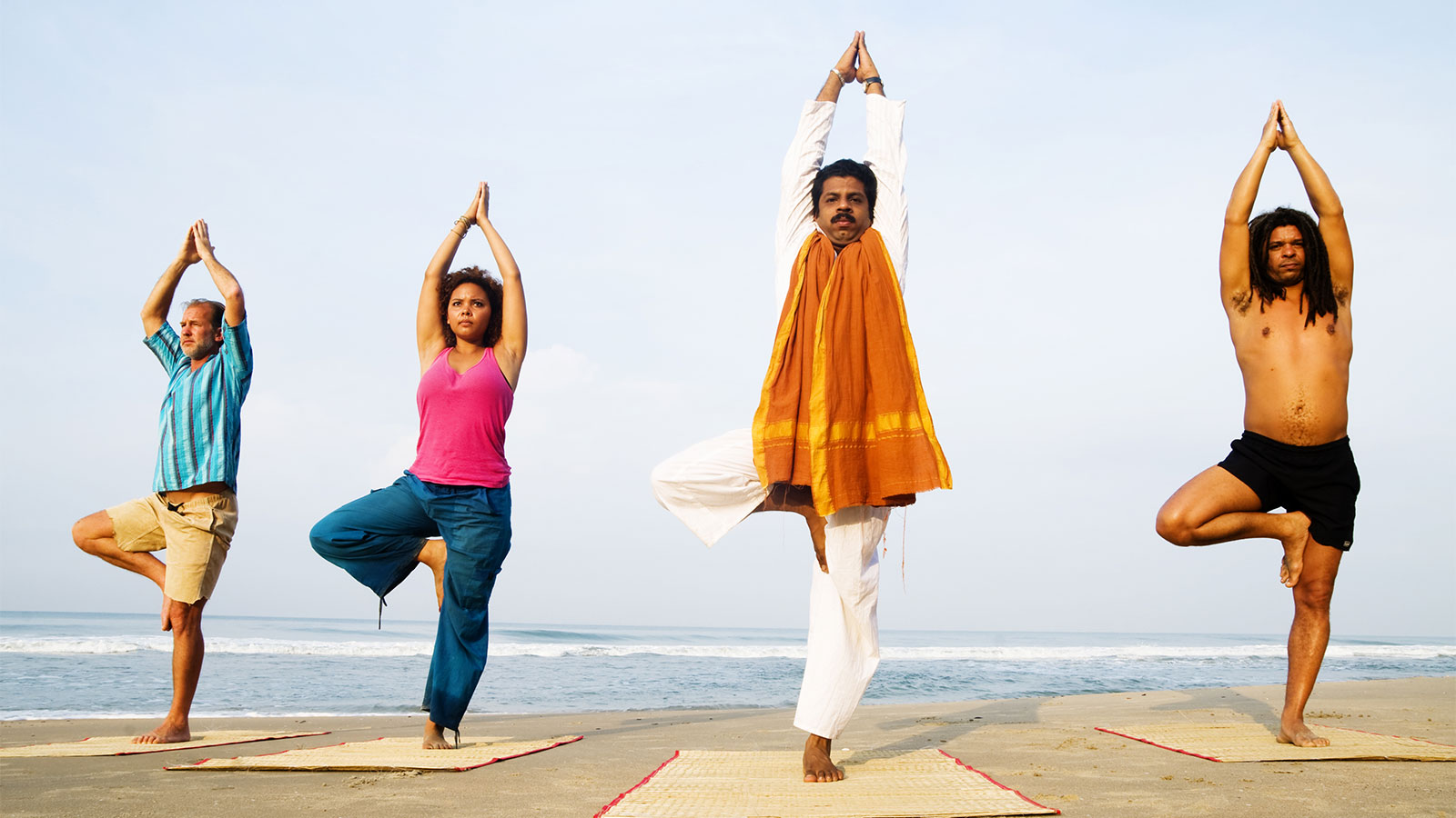 Yoga on the beach