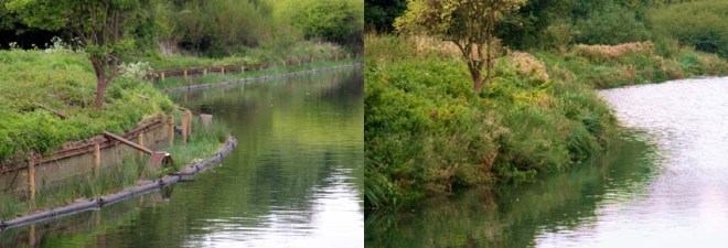 River Brent before and after.