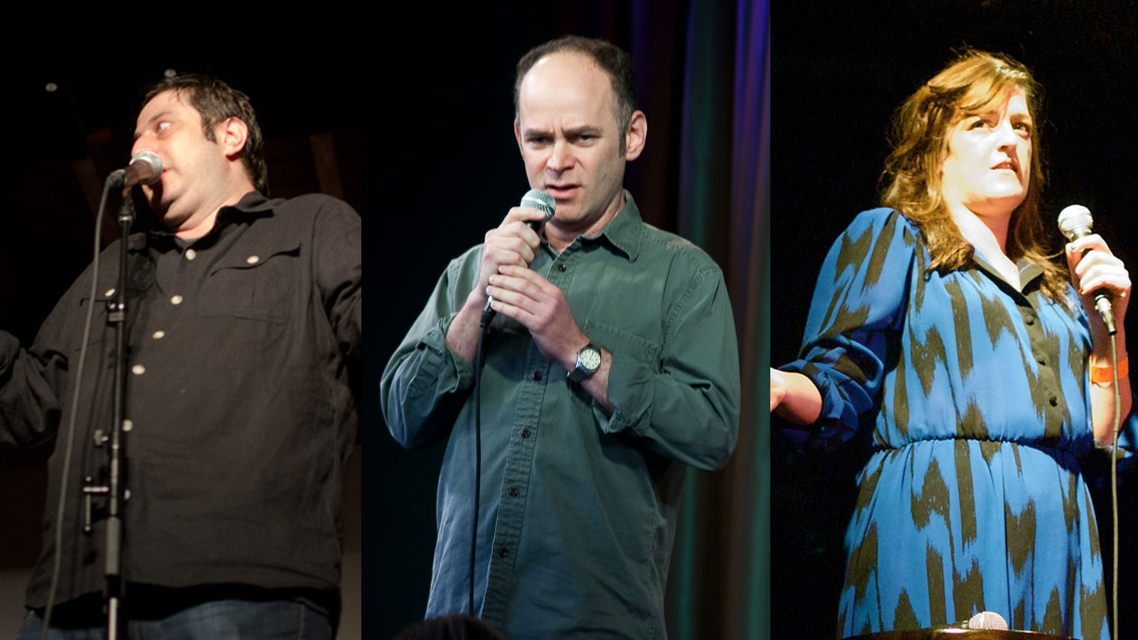 Eugene Mirman, Todd Barry, & Maeve Higgins.