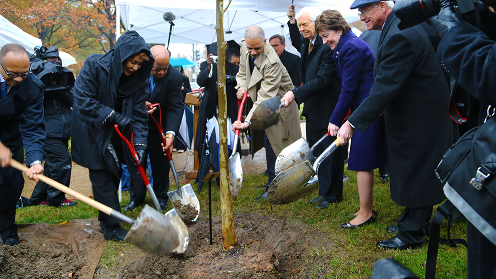 Emmett Till tree planting ceremony