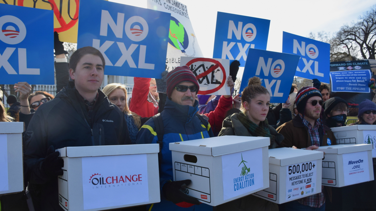 Keystone protest