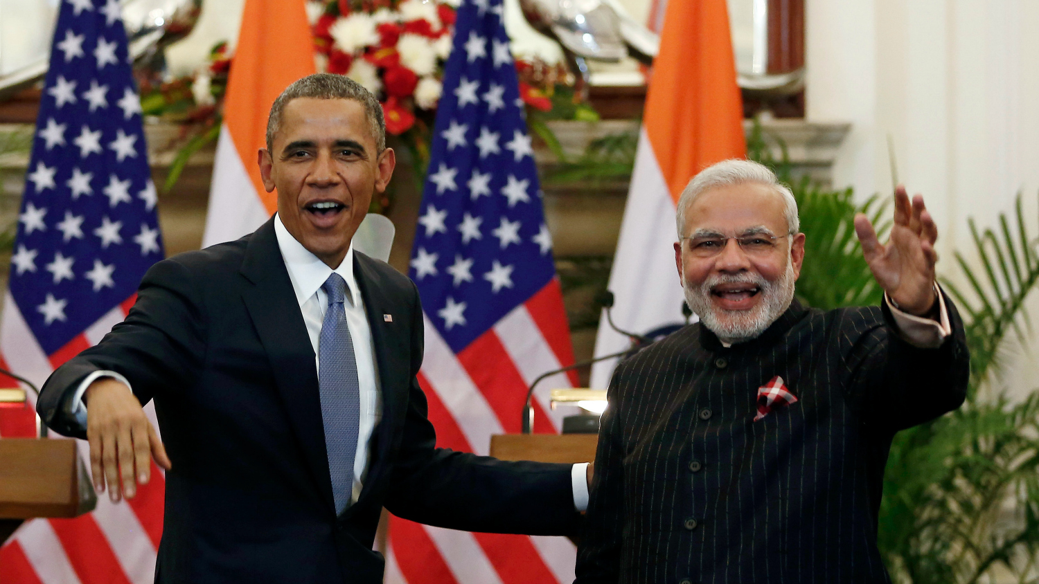 Barack Obama and Narendra Modi