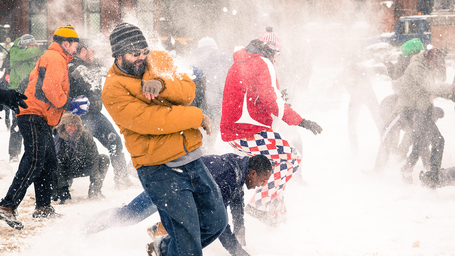 Snowball fight