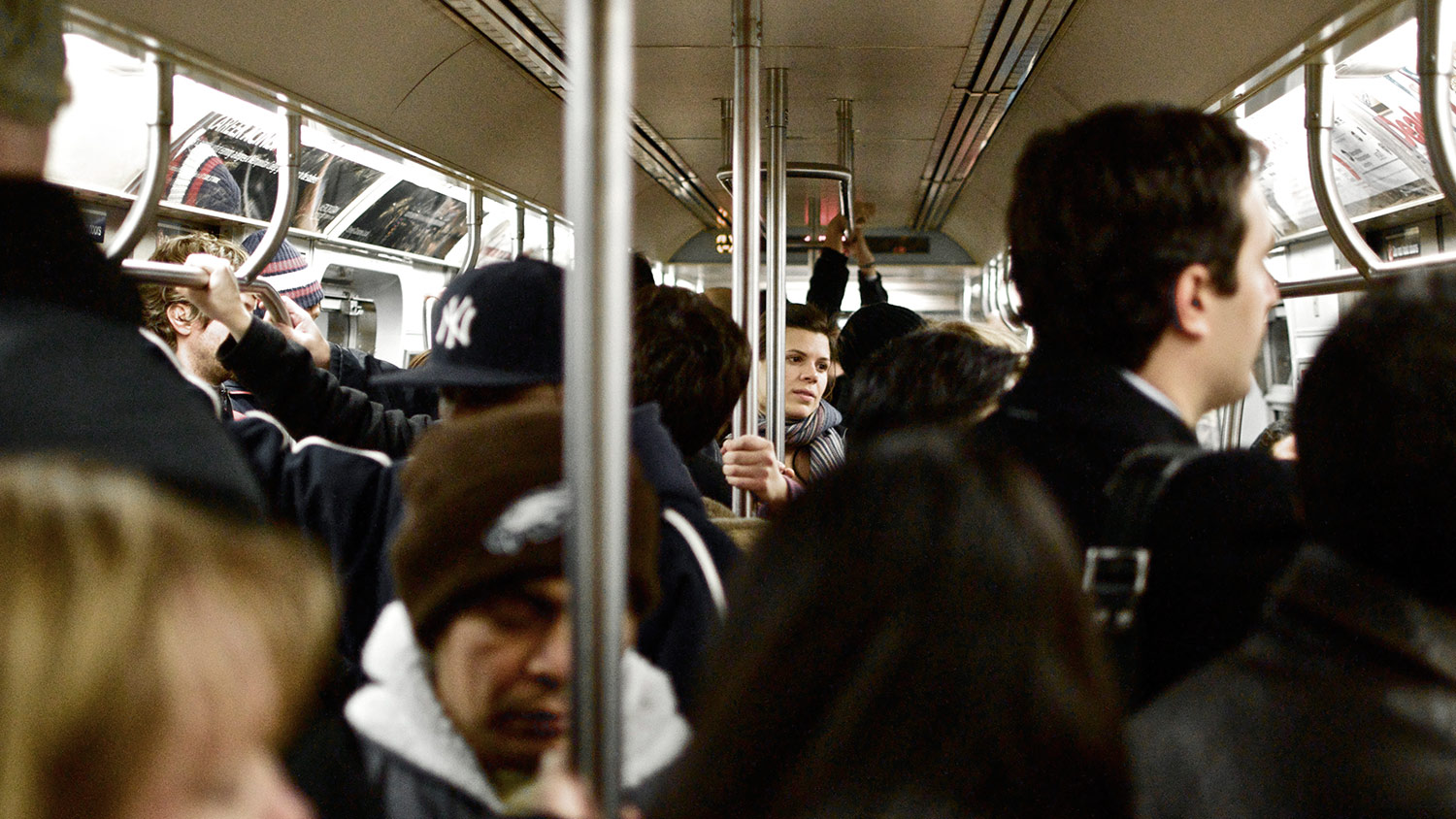 Crowded train