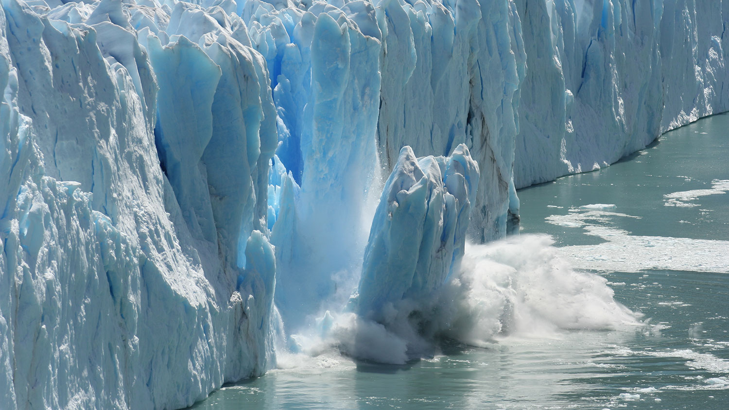 calving glacier