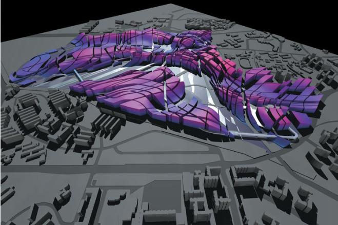 Singapore (2001-2021): This city masterplan was developed using parametric software that evolves urban architecture from the natural landscape.