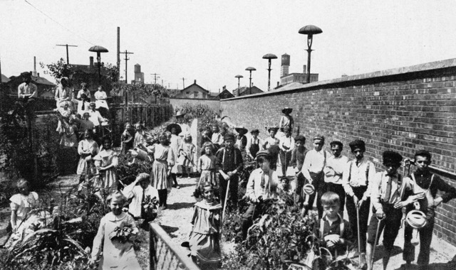 Jens Jensen food garden in Garfield Park