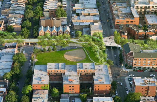 Aerial rendering of the 606, opening this spring