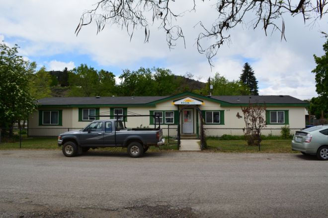 The Room One building, located on the edge of Twisp, Wash.