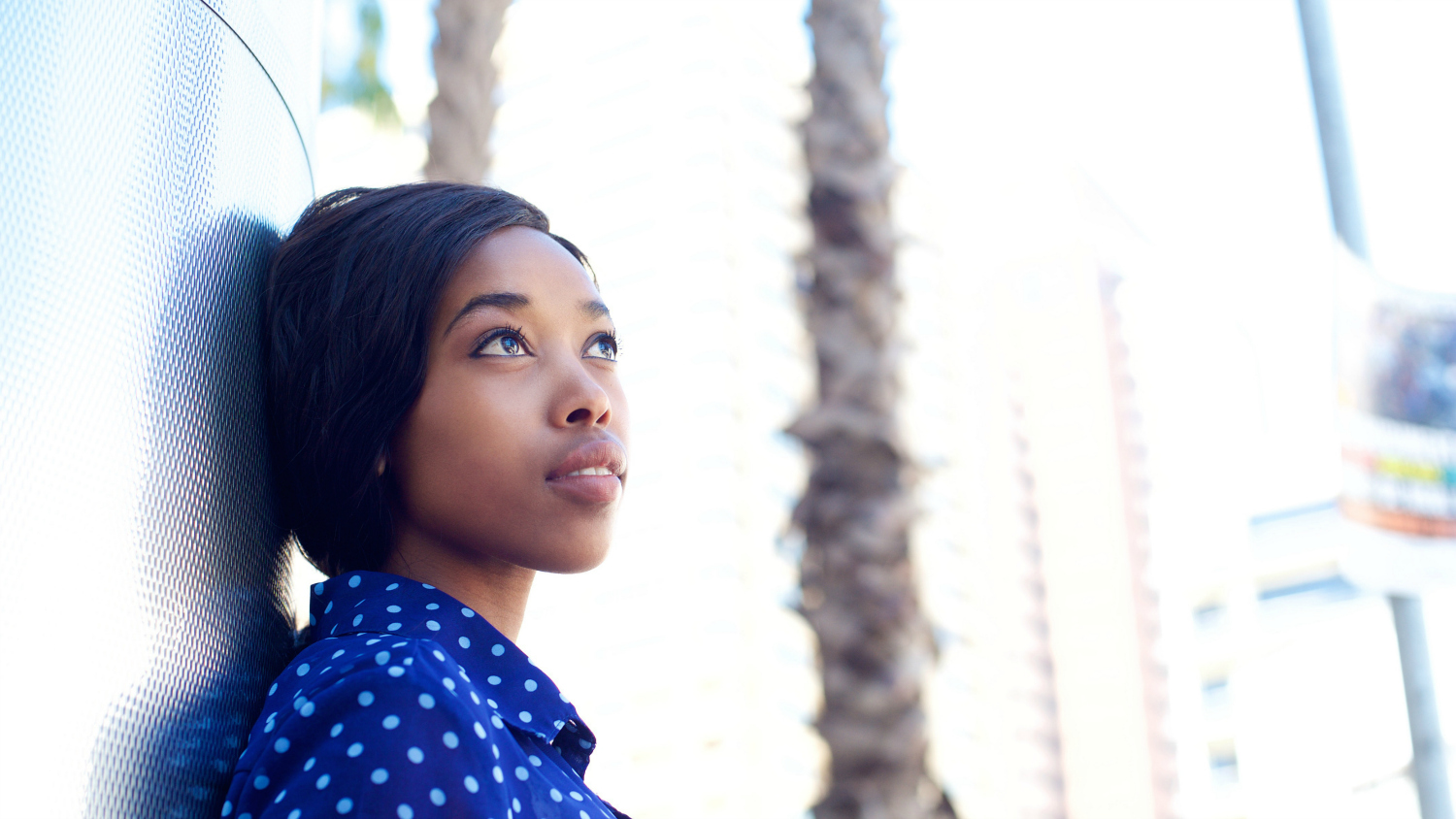 young woman thinking