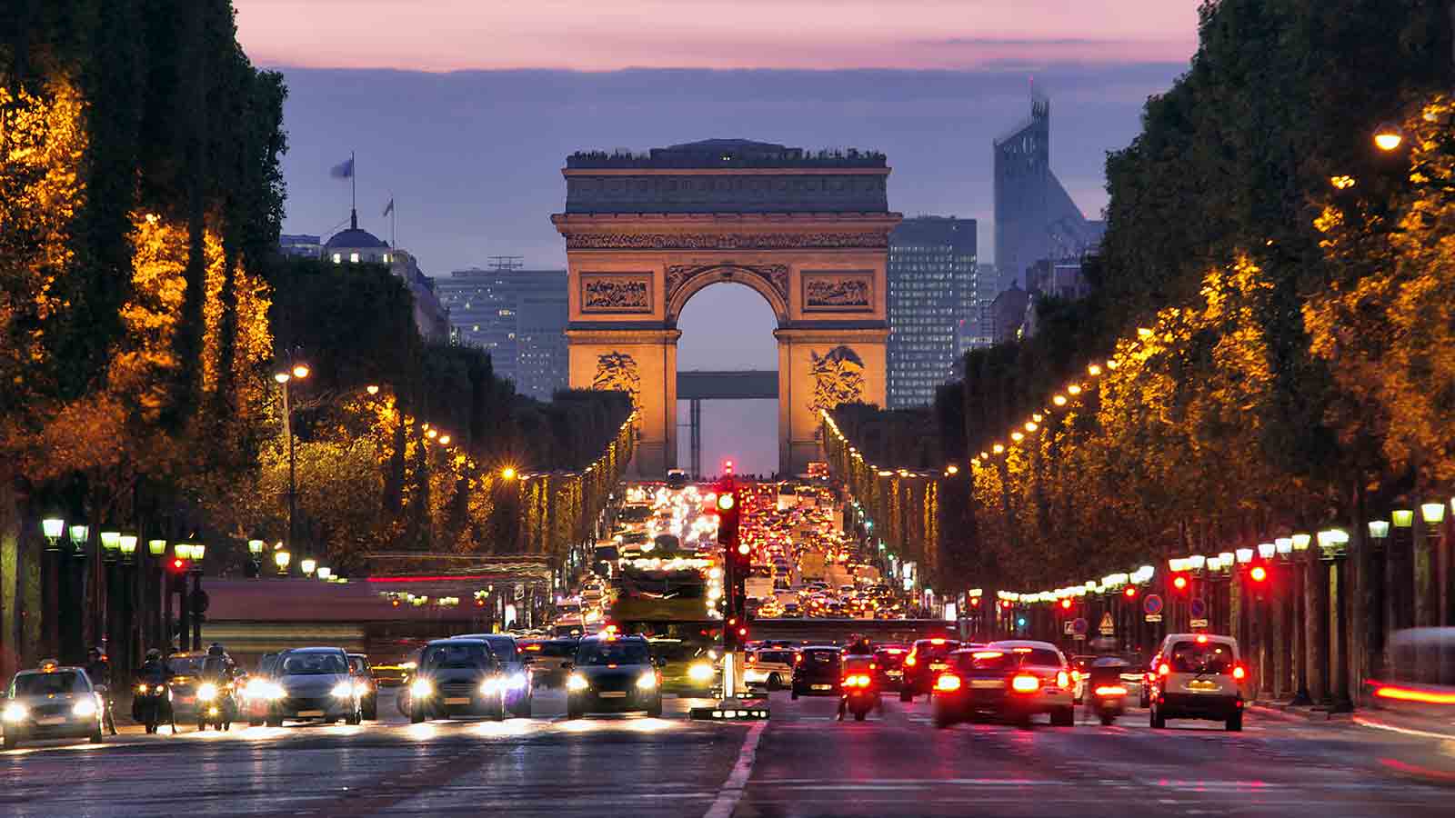 Champs-Élysées, Paris at night