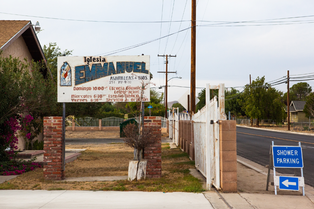 Iglesia Emmanuel, in East Porterville, houses portable showers where residents can bathe until 9 p.m.