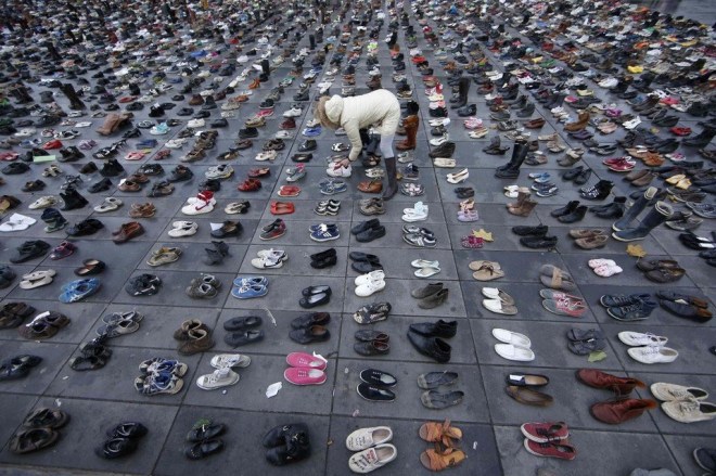 shoes in Place de la République