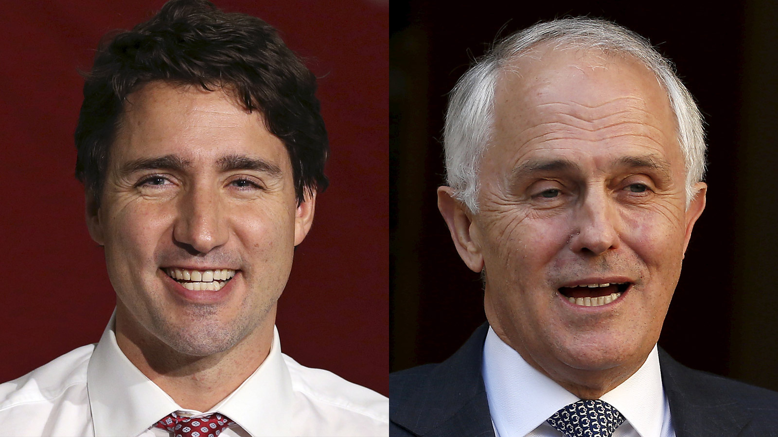 Justin Trudeau and Malcolm Turnbull