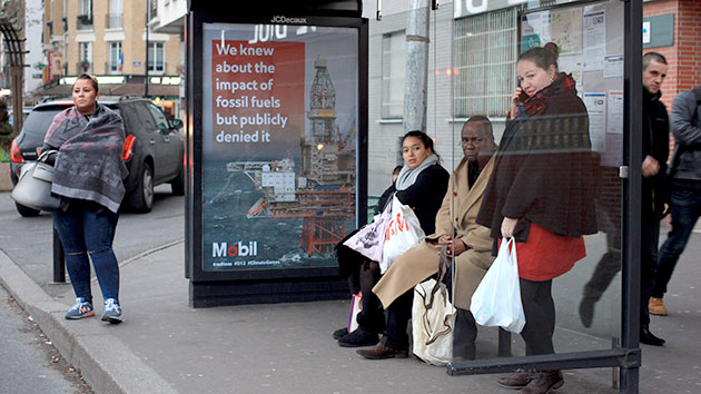 exxon bus stop ad