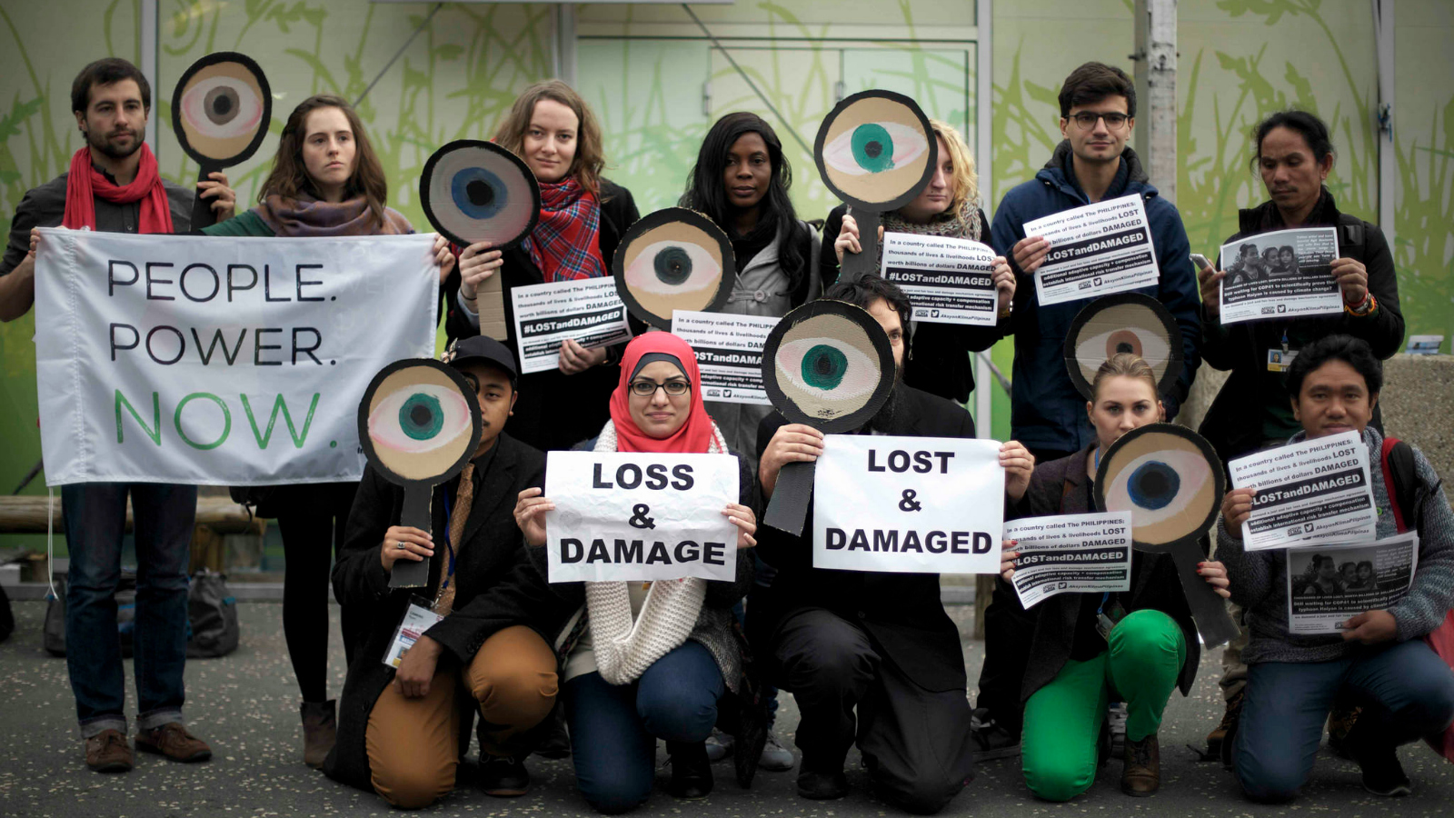 protesters with 