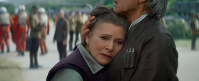 General Organa (bka Leia) in "The Force Awakens."