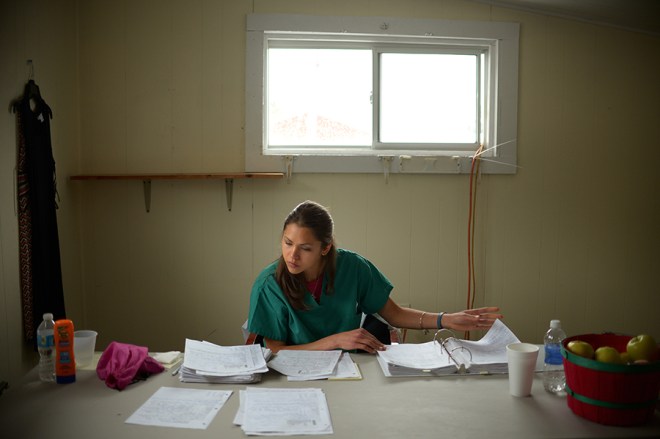 Scene from the Remote Area Medical Clinic.