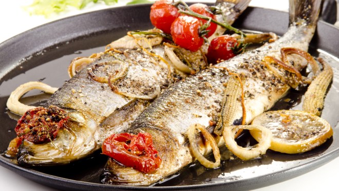 grilled herring